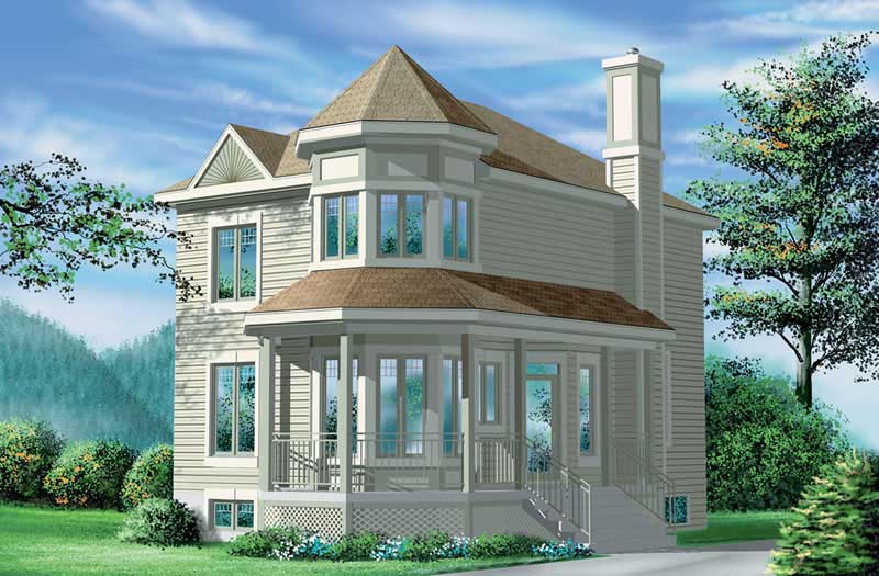 2-Bedroom, 1429 Sq Ft Small House Plans - 157-1608 - Main Exterior