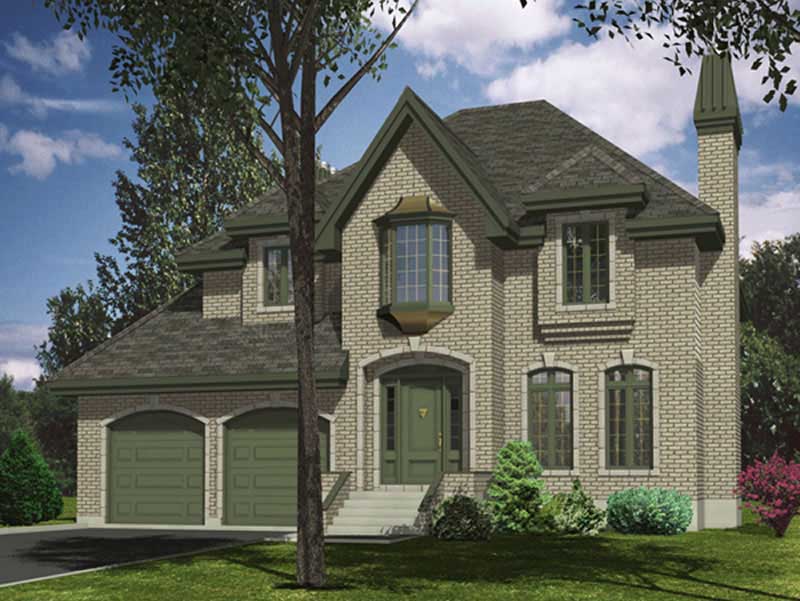 4-Bedroom, 2437 Sq Ft European Home Plan - 158-1006 - Main Exterior