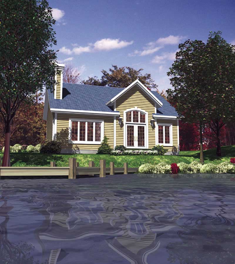 2-Bedroom, 952 Sq Ft Country Home Plan - 158-1039 - Main Exterior