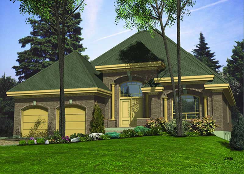 2-Bedroom, 1533 Sq Ft Ranch House Plan - 158-1041 - Front Exterior