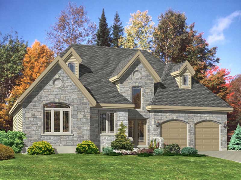 3-Bedroom, 1425 Sq Ft Bungalow House Plan - 158-1134 - Front Exterior