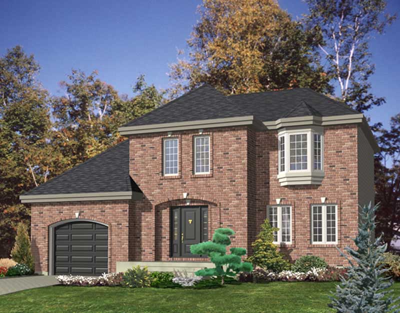 3-Bedroom, 2155 Sq Ft European Home Plan - 158-1154 - Main Exterior