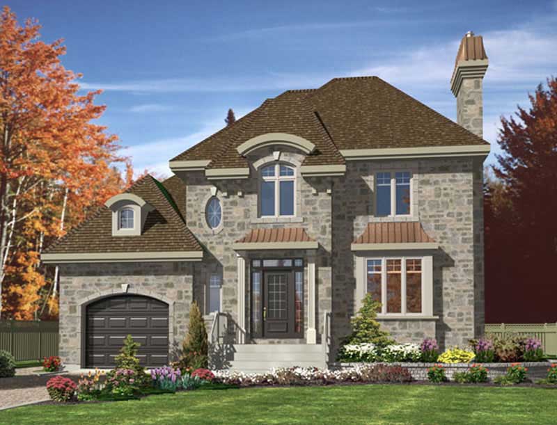 3-Bedroom, 1708 Sq Ft Contemporary Home Plan - 158-1231 - Main Exterior
