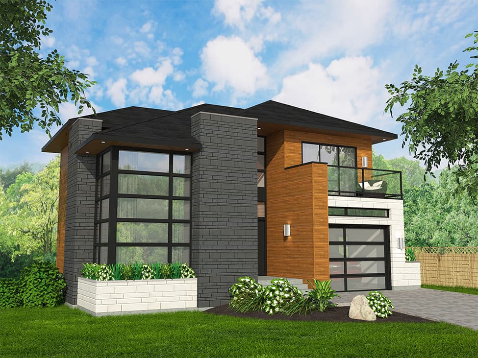 3-Bedroom, 1666 Sq Ft Cottage House Plan - 158-1316 - Front Exterior