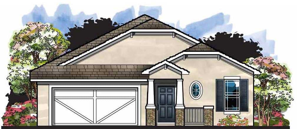 3-Bedroom, 1657 Sq Ft European Home Plan - 159-1026 - Main Exterior