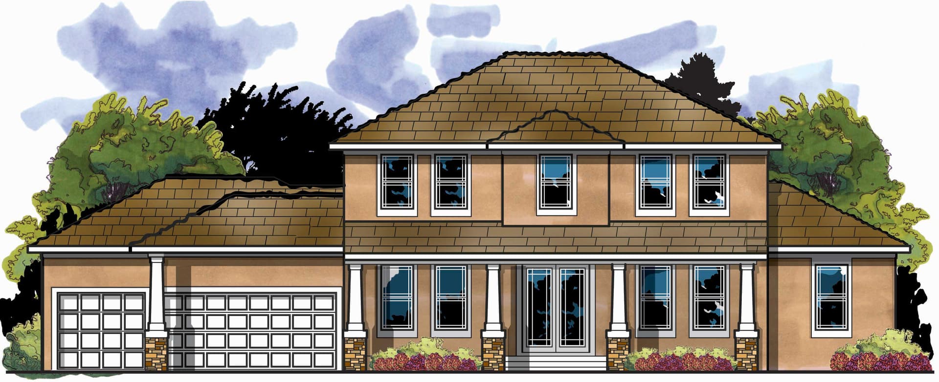 5-Bedroom, 3579 Sq Ft European Home Plan - 159-1061 - Main Exterior