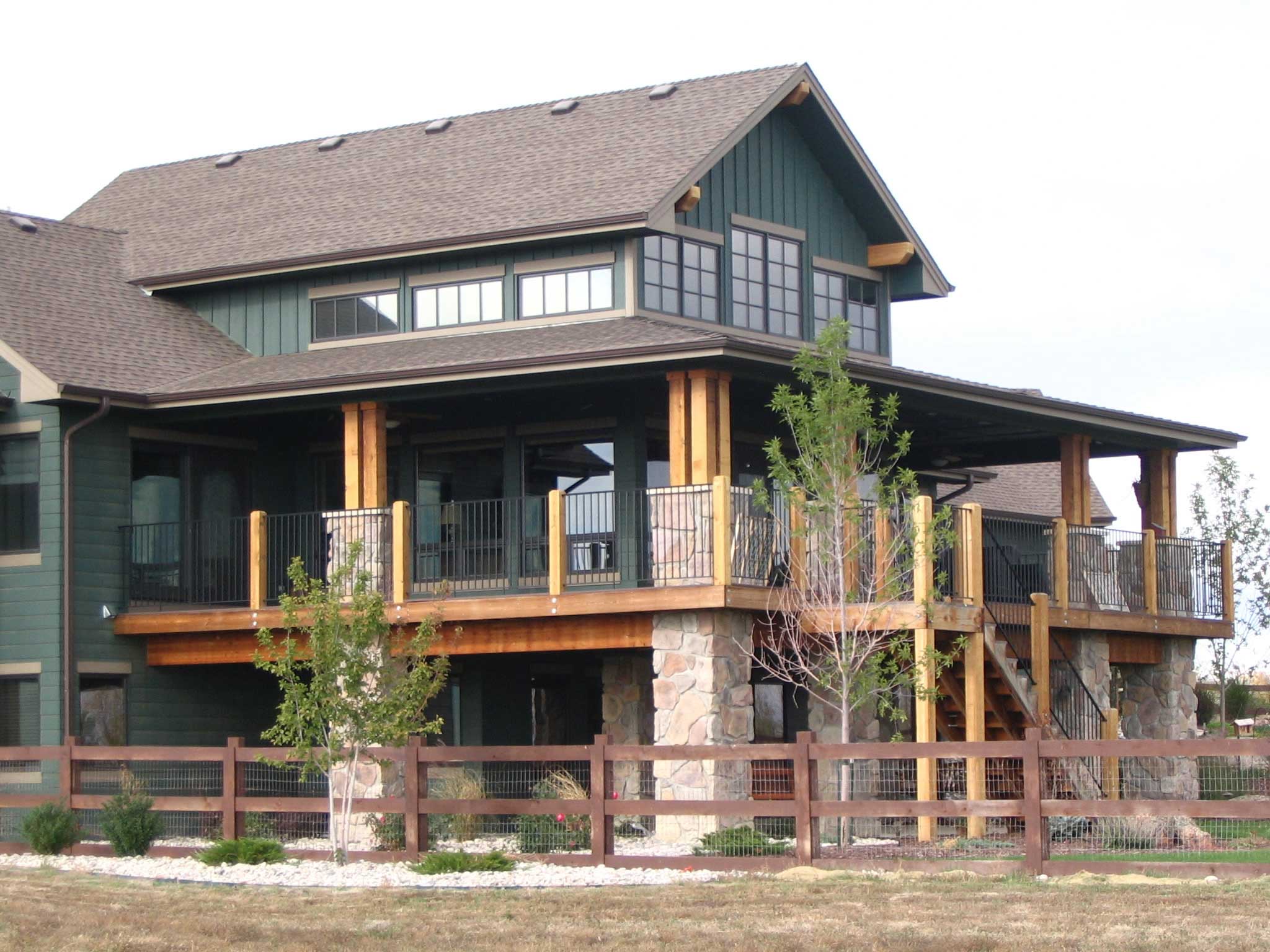 Home Plan Rear Elevation