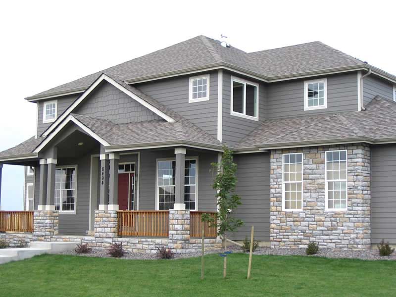 4-Bedroom, 3137 Sq Ft Contemporary Craftsman House Plan - 161-1033 - Front Exterior