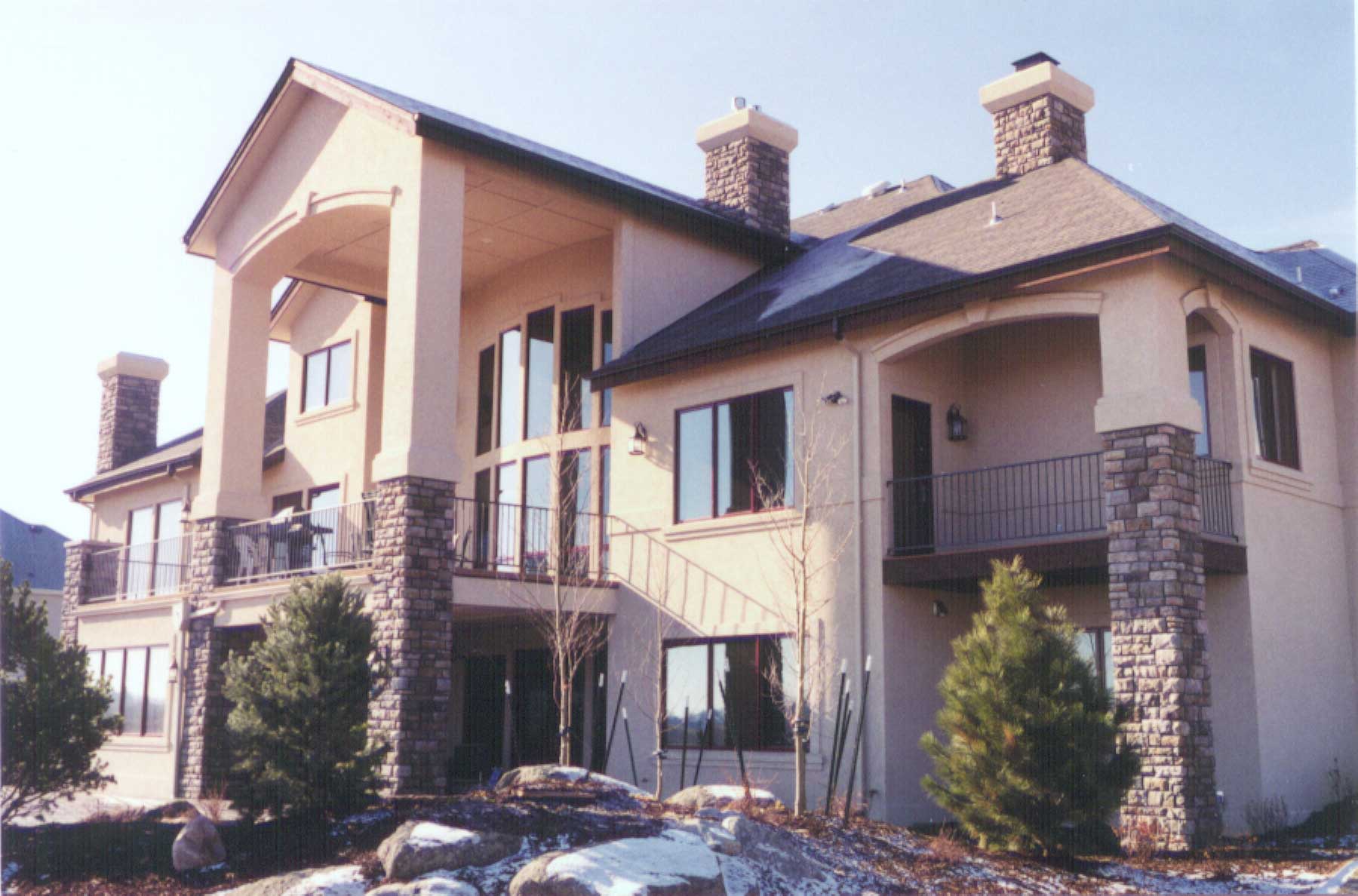 Home Plan Rear Elevation