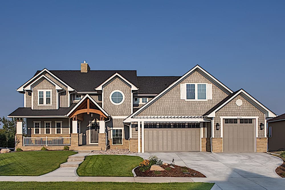 3–5-Bedroom, 3880 Sq Ft Craftsman Home - Plan #161-1102 - Main Exterior