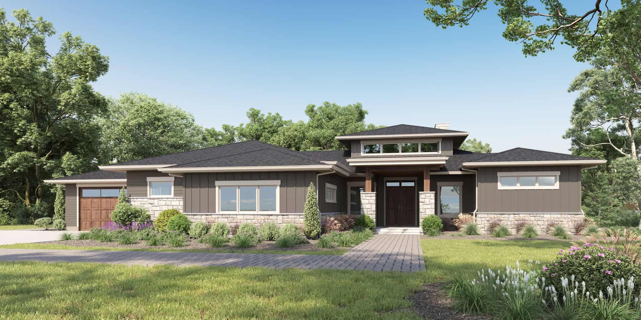 Prairie-Style House Plan, 3-5 Bedrms, 3-5 Baths, 2822-5147 Sq Ft #161-1270