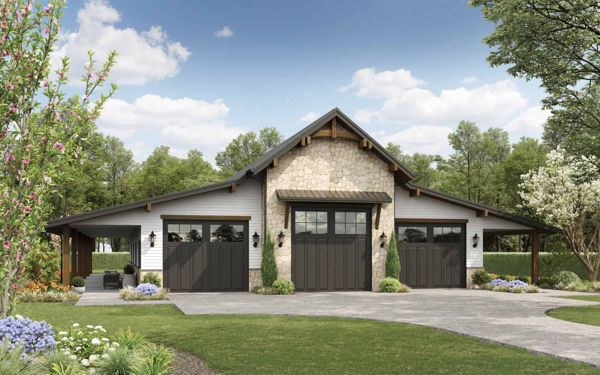6000 Sq Ft Garage House Plan - 161-1278 - Front Exterior