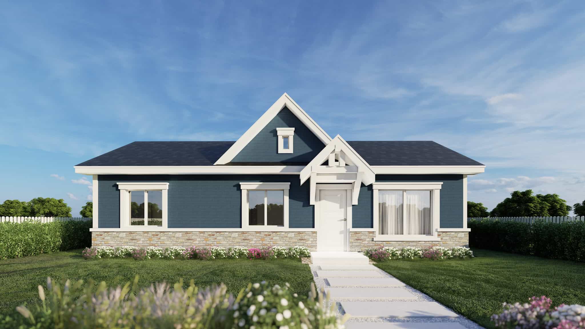 Craftsman Home Plan - 2 Bedrms, 2 Baths - 800 Sq Ft - #162-1068