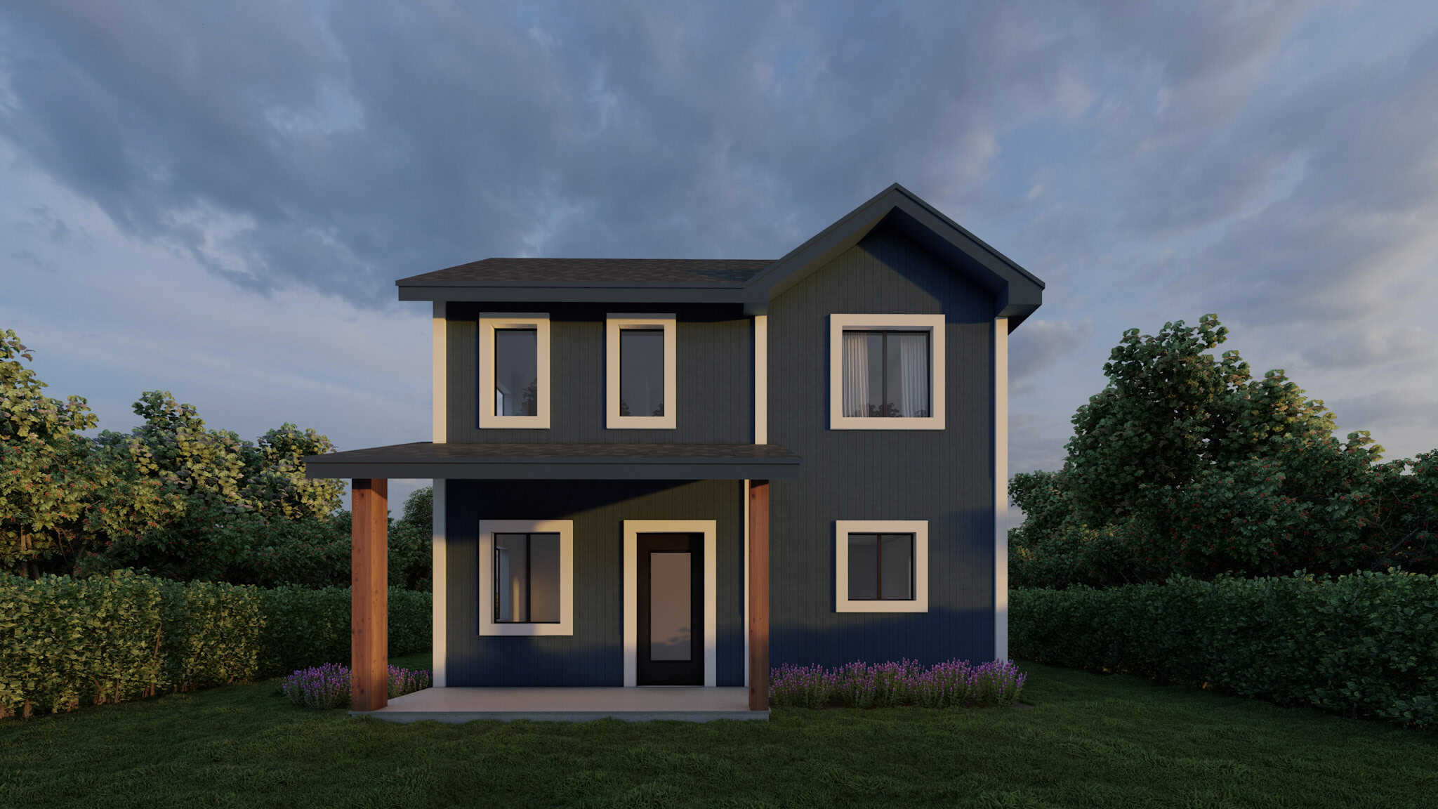 Farmhouse Floor Plan - 2 Bedrms, 1.5 Baths - 936 Sq Ft - #162-1071