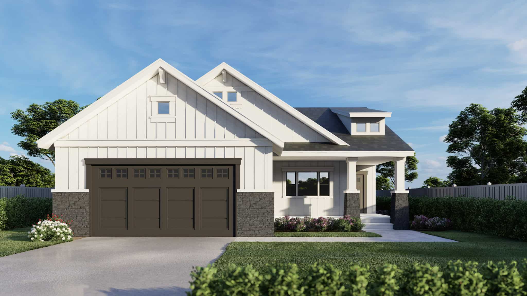 Craftsman Floor Plan - 3 Bedrms, 2 Baths - 1284 Sq Ft - #162-1079