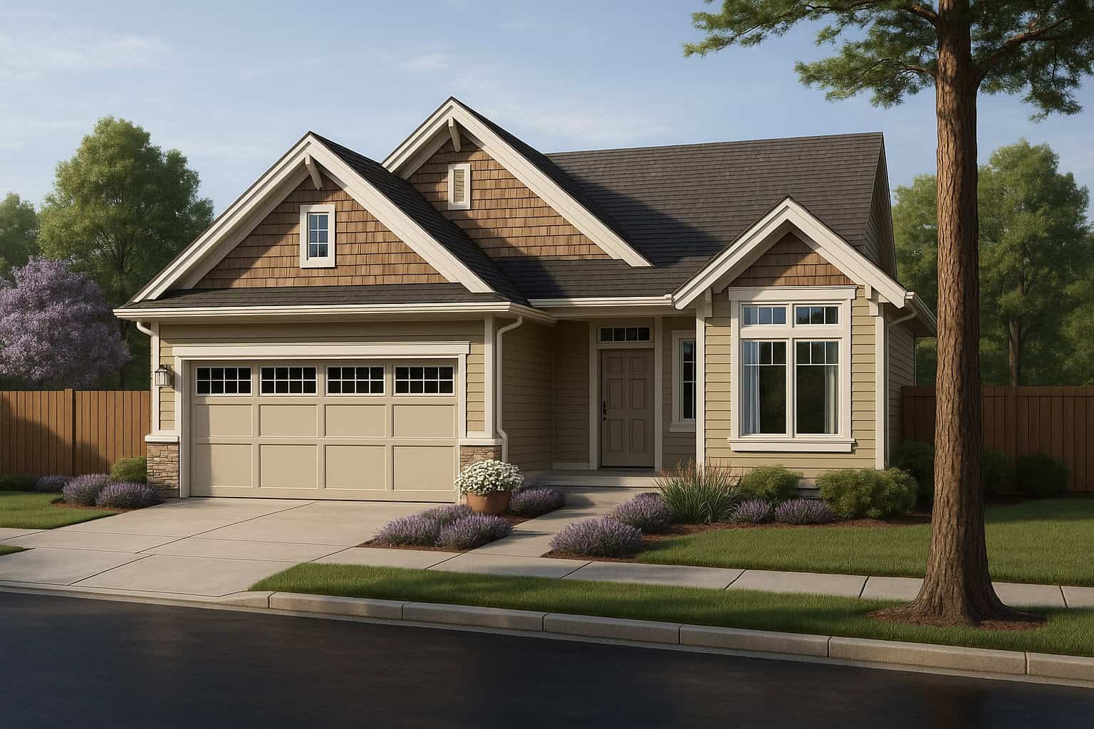 Craftsman Home Plan - 3 Bedrms, 2 Baths - 1383 Sq Ft - #162-1084