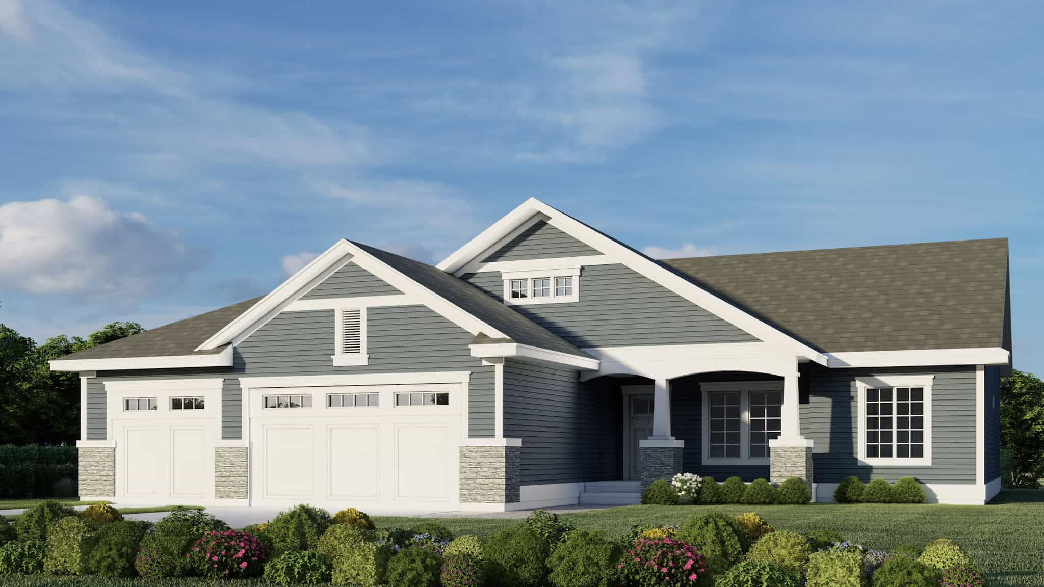 Craftsman Home Plan - 4 Bedrms, 2 Baths - 1424 Sq Ft - #162-1087