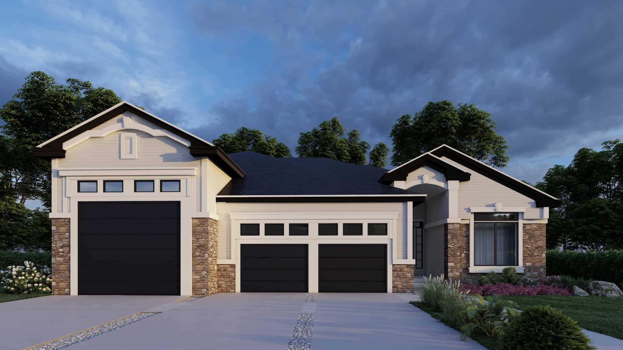 Craftsman Home Plan - 3 Bedrms, 3 Baths - 1463 Sq Ft - #162-1090