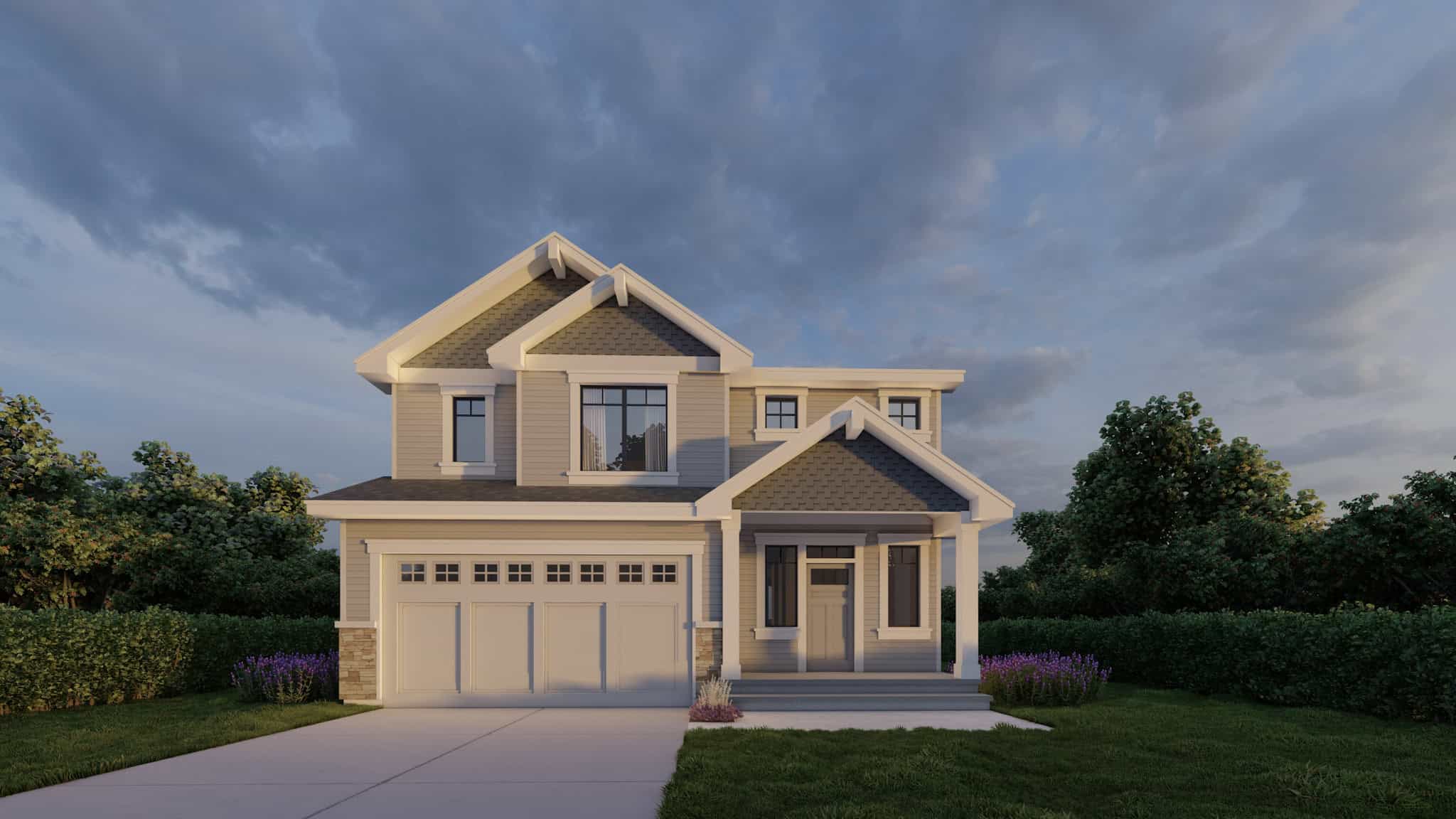 Craftsman House Plan - 3 Bedrms, 2.5 Baths - 2127 Sq Ft - #162-1106