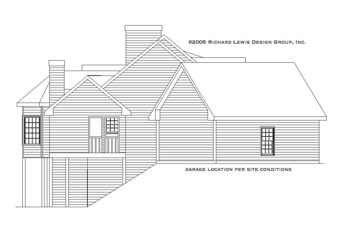 Home Plan Left Elevation