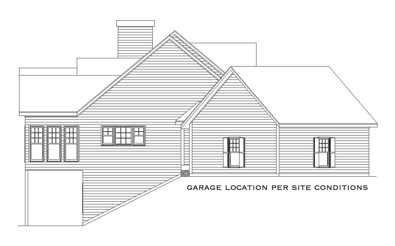Home Plan Left Elevation