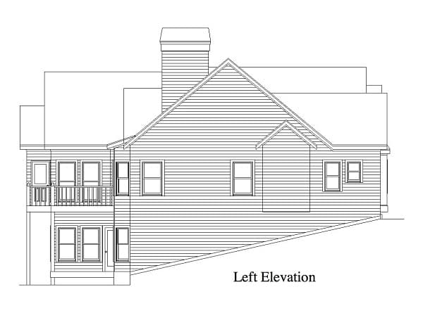 Home Plan Left Elevation