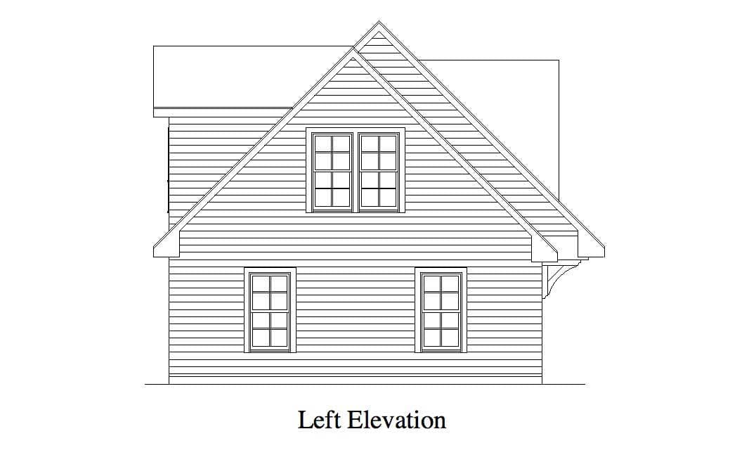 Home Plan Left Elevation