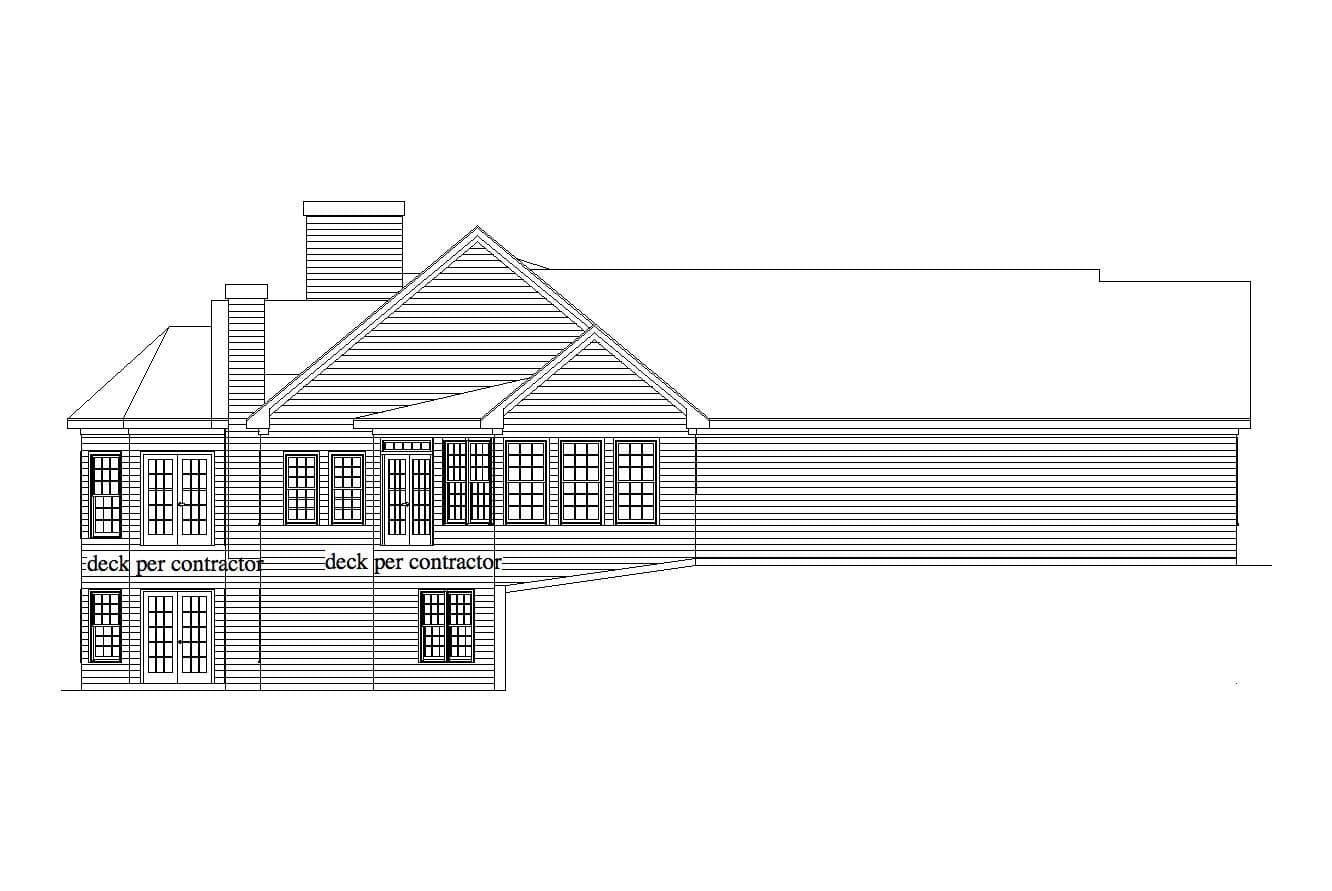 Home Plan Left Elevation