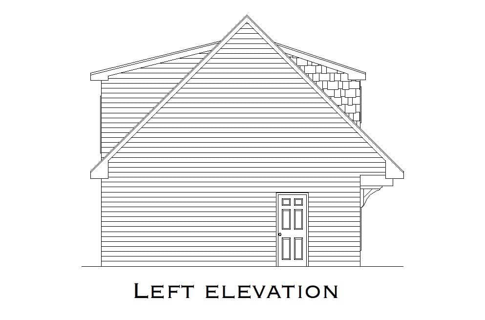 Home Plan Left Elevation