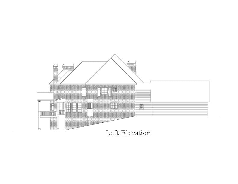Home Plan Left Elevation
