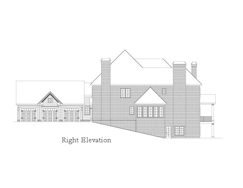 Home Plan Right Elevation