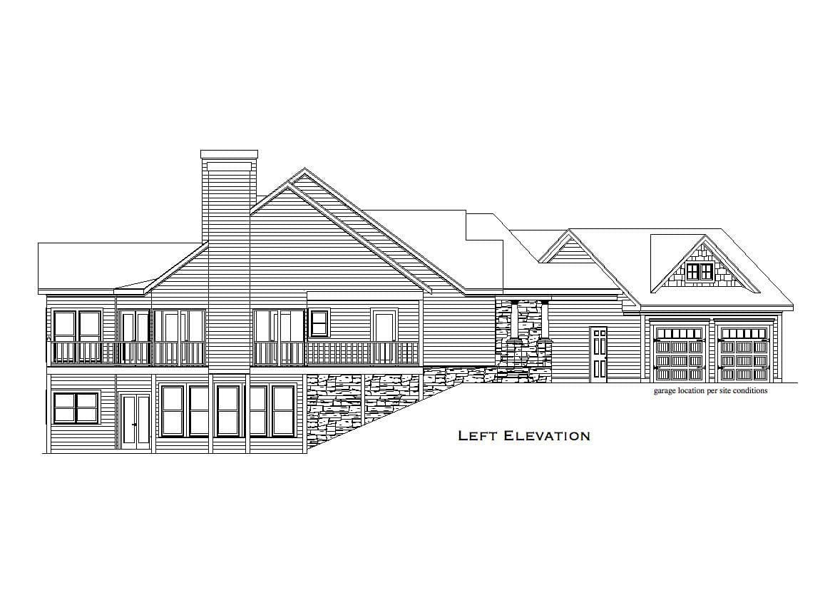 Home Plan Left Elevation