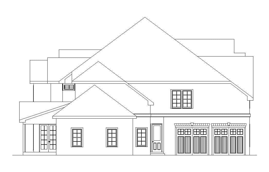 Home Plan Left Elevation