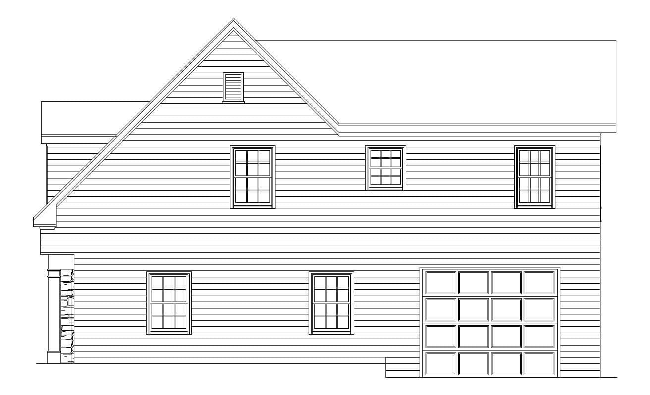 Home Plan Right Elevation