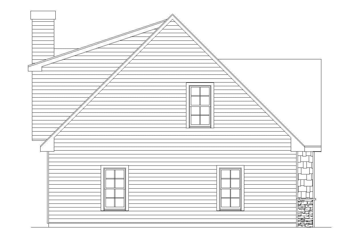 Home Plan Left Elevation