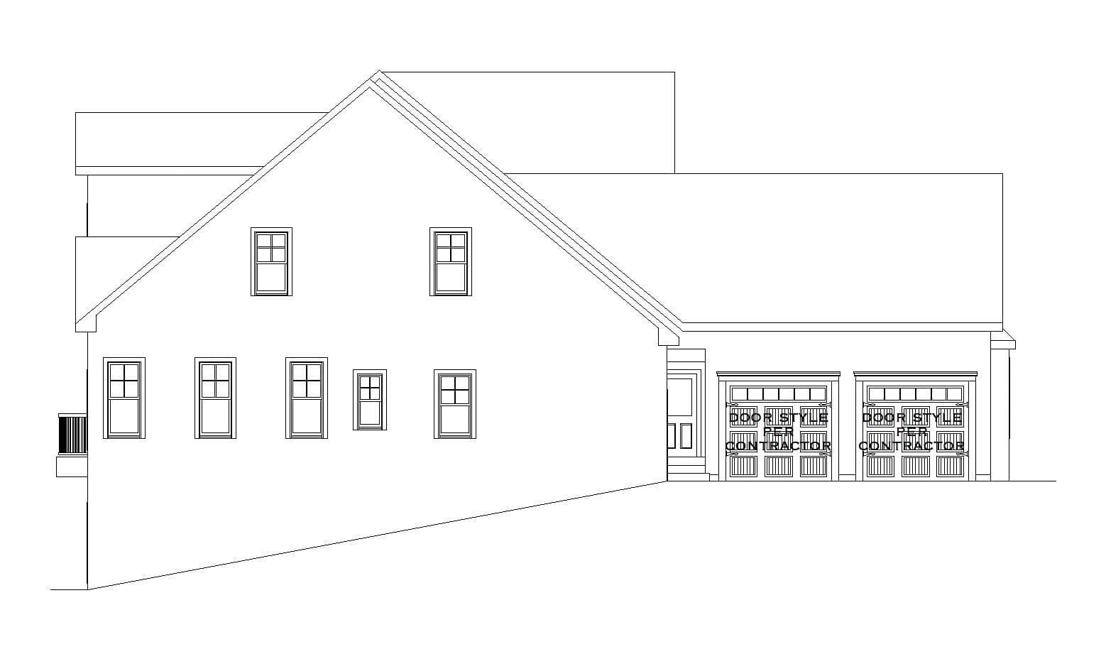 Home Plan Left Elevation