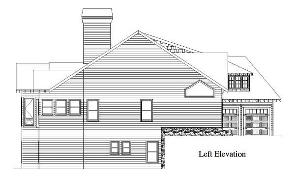 Home Plan Left Elevation