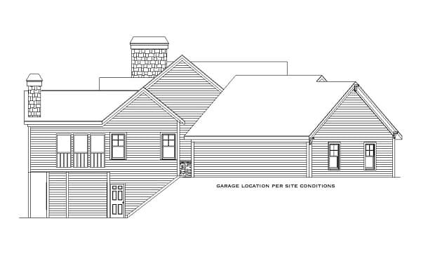 Home Plan Left Elevation