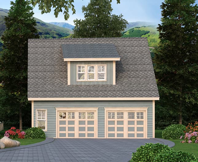 0-Bedroom, 900 Sq Ft Craftsman House Plan - 163-1064 - Front Exterior