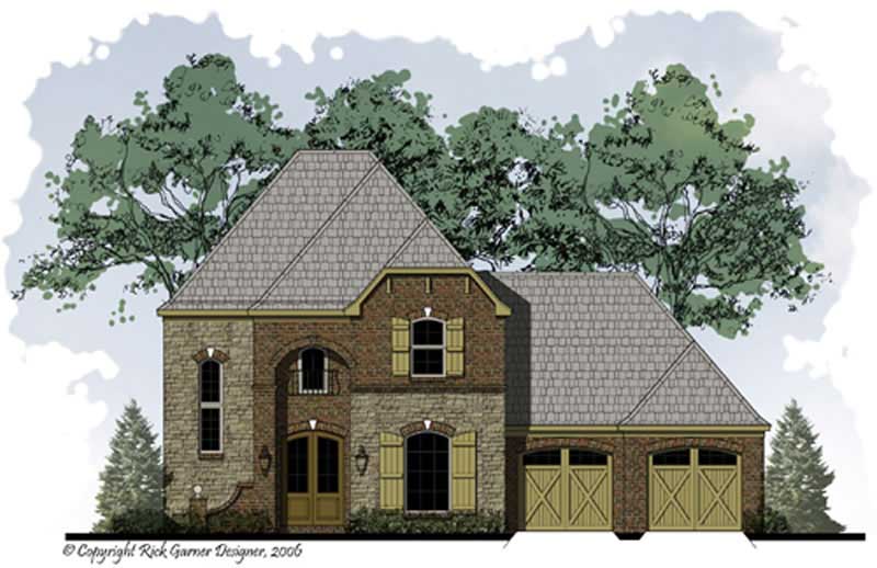3-Bedroom, 1786 Sq Ft French House Plan - 164-1012 - Front Exterior
