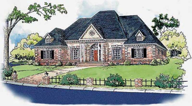 4-Bedroom, 2733 Sq Ft Georgian House Plan - 164-1021 - Front Exterior