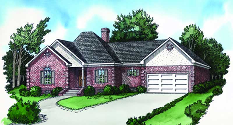 3-Bedroom, 2427 Sq Ft Georgian Home Plan - 164-1082 - Main Exterior
