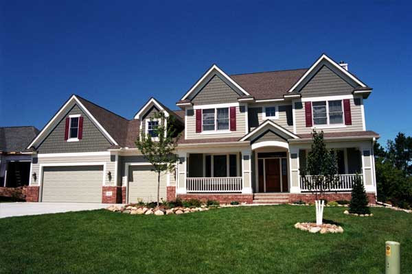 4-Bedroom, 3249 Sq Ft Country Home Plan - 165-1049 - Main Exterior