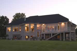 Home Plan Rear Elevation