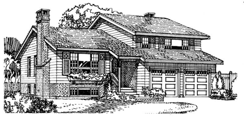 3-Bedroom, 1935 Sq Ft Traditional Home Plan - 167-1001 - Main Exterior