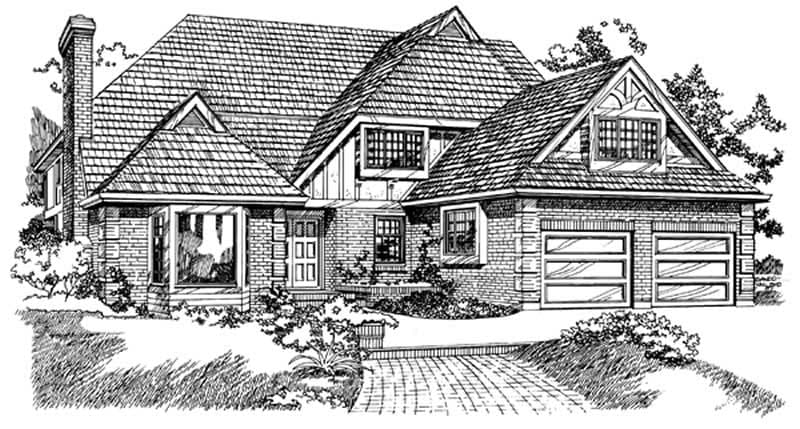 4-Bedroom, 2859 Sq Ft Contemporary Home Plan - 167-1140 - Main Exterior