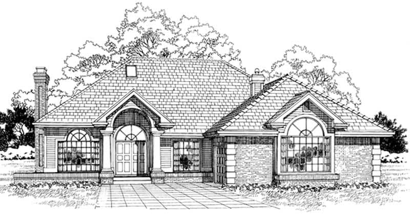 3-Bedroom, 2094 Sq Ft Contemporary Home Plan - 167-1173 - Main Exterior