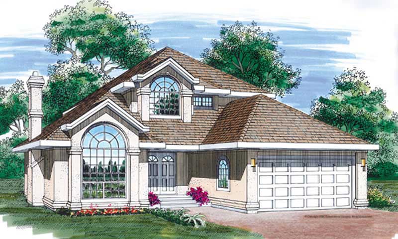 3-Bedroom, 2335 Sq Ft Contemporary House Plan - 167-1305 - Front Exterior