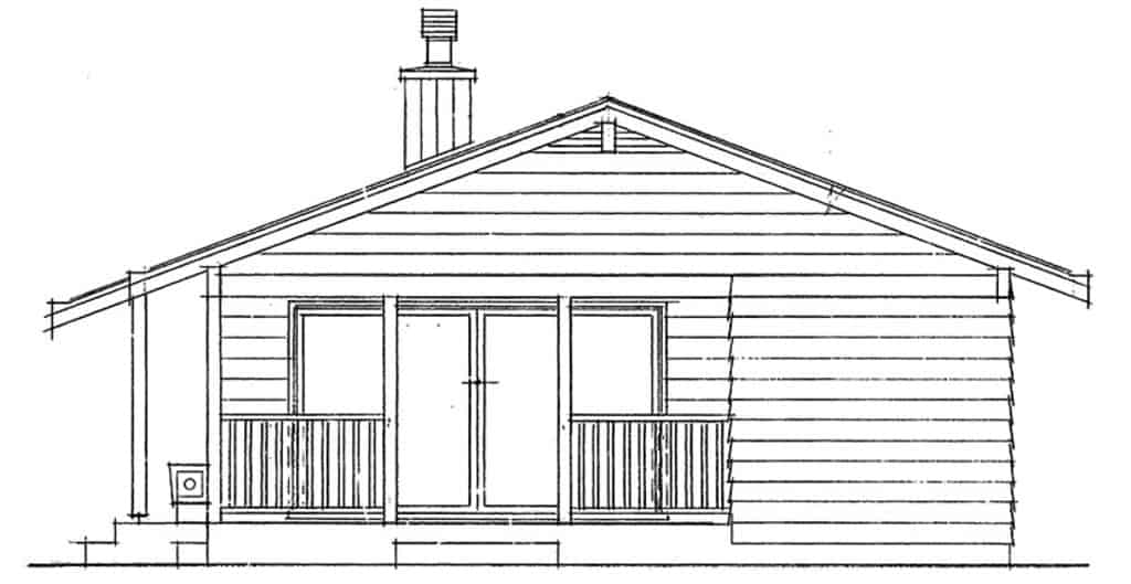 Home Plan Right Elevation