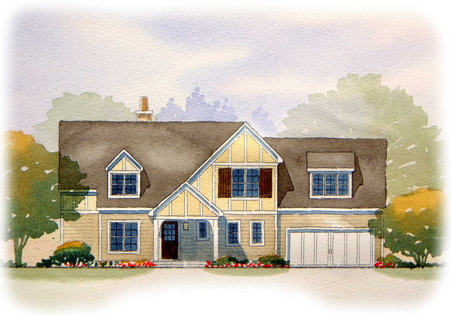 2-Bedroom, 2571 Sq Ft European Home Plan - 168-1068 - Main Exterior